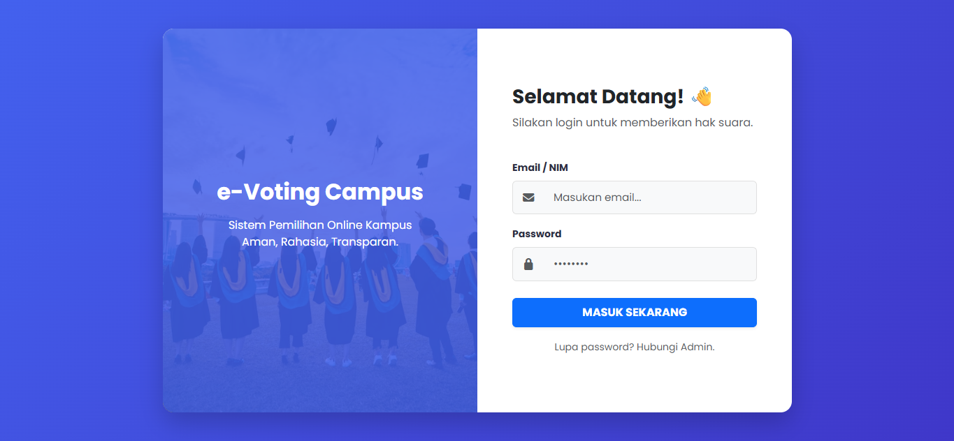 E-Voting Berbasis Website (Laravel 11)