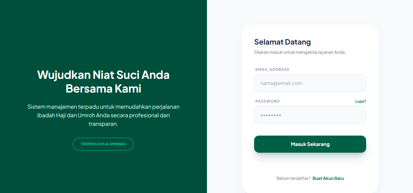 Website Manajemen Umroh & Haji