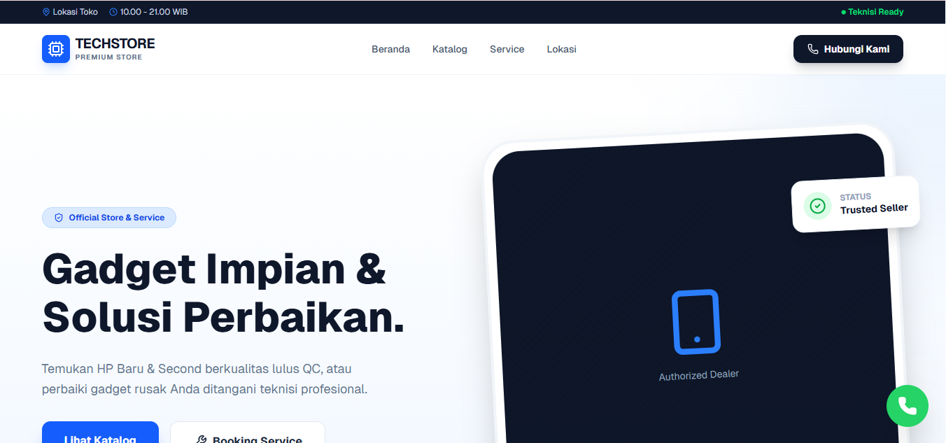 Sistem Manajemen Too Gadget & Service Center